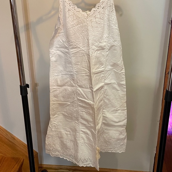Vintage Other - VINTAGE Petticoat Slip with Eyelet Trim